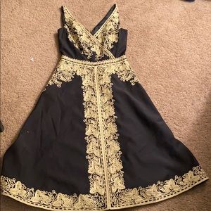 Gorgeous black and gold dress